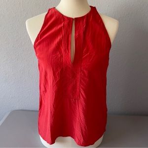 A.L.C. Red Silk Sleeveless Blouse S